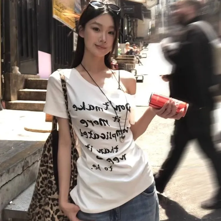 GOSO T Shirts Women's White-4