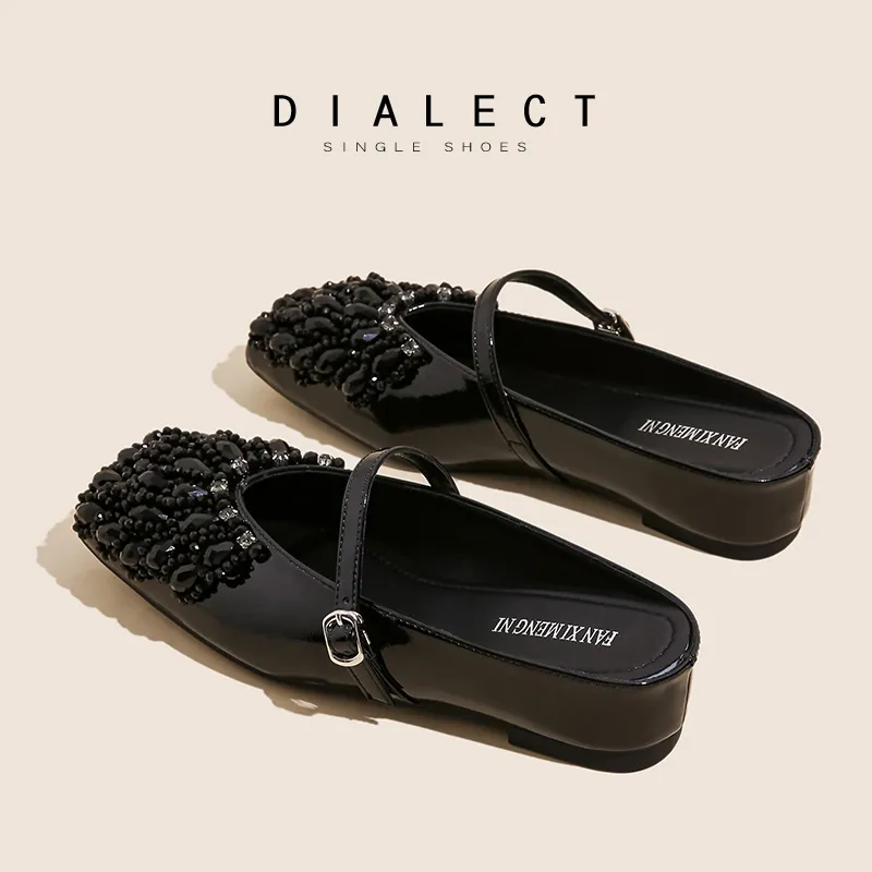 Lan Miao Abrasion Resistant Slip Resistant Closed Toe Slippers Women's-14