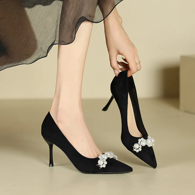 Lan Miao High Heels Women's Green Brown/Black-12