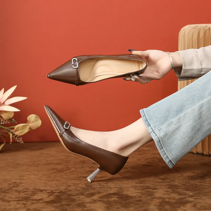 Lan Miao Slim Heel High Heels Women's-15