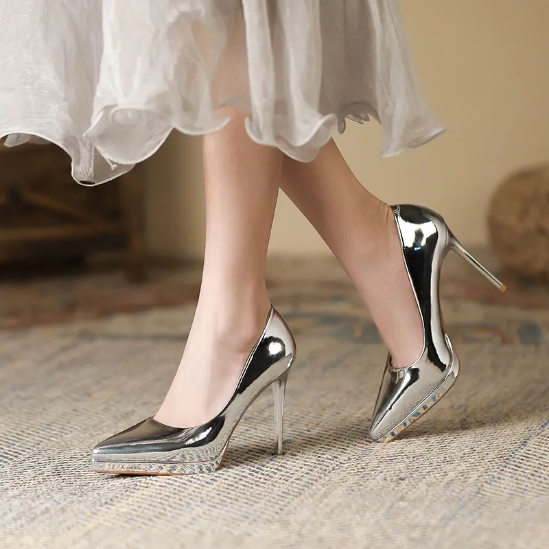 Lan Miao Slim Heel High Heels Women's-11