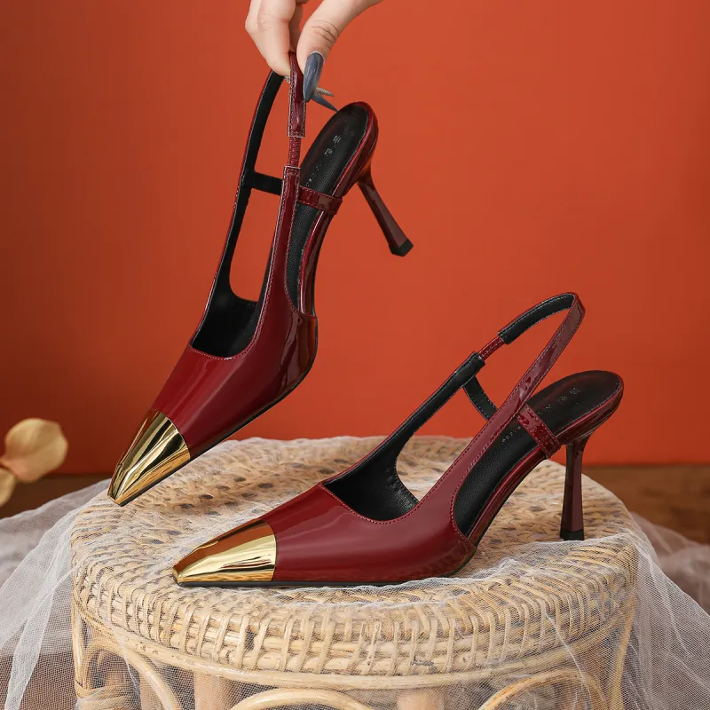 Lan Miao Slim Heel High Heels Women's-6
