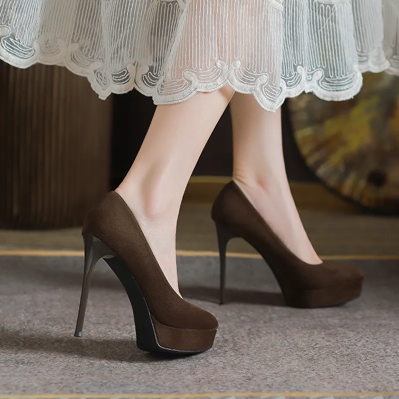 Lan Miao Slim Heel High Heels Women's-1