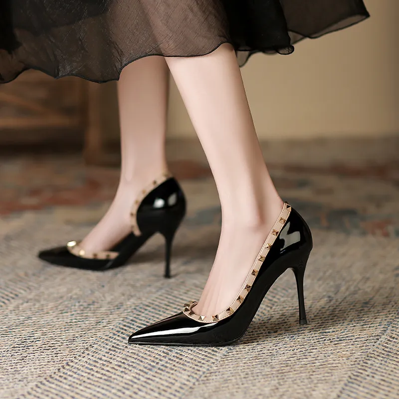 Lan Miao Slim Heel High Heels Women's-3