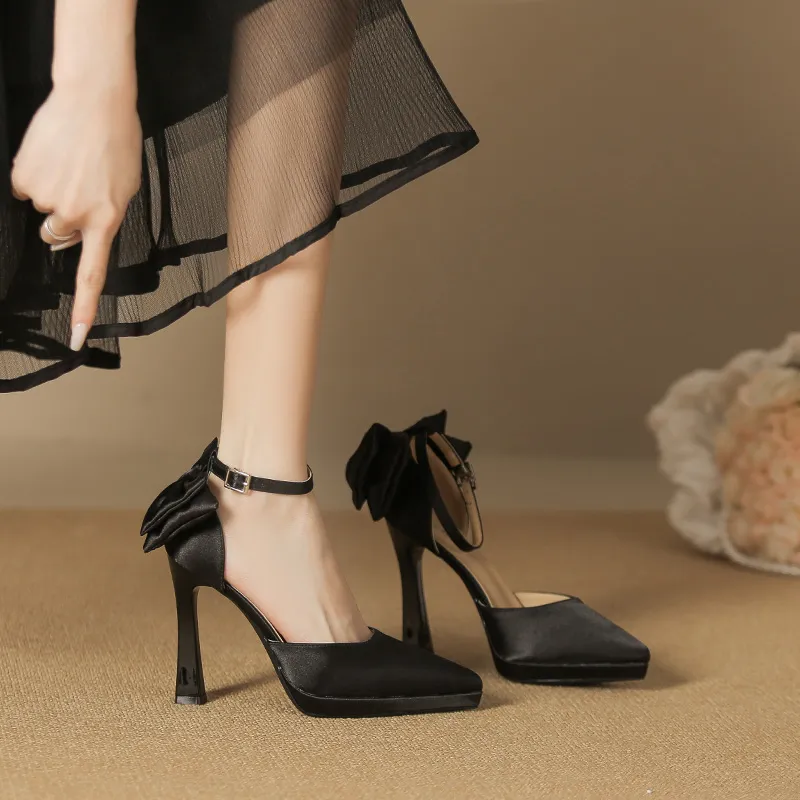 Lan Miao Slim Heel High Heels 10CM Women's-2