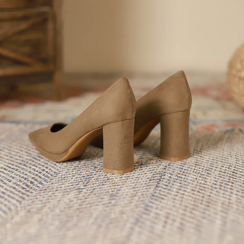 Lan Miao Chunky Heel High Heels Women's-20