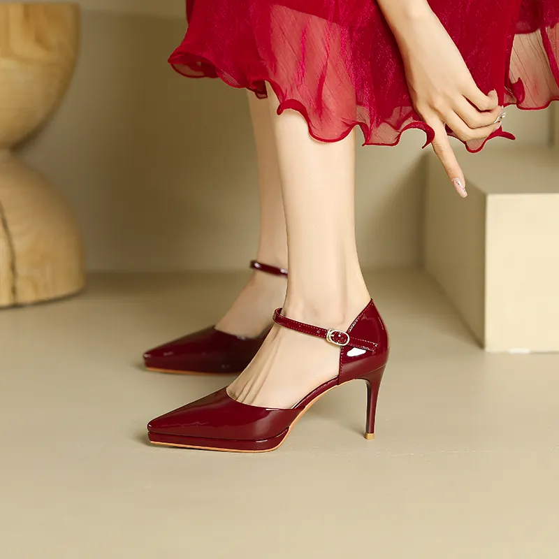 Lan Miao Slim Heel High Heels Women's-23
