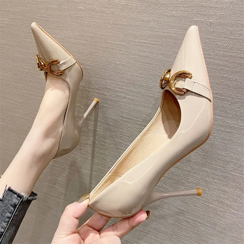 Lan Miao Slim Heel High Heels Women's-5