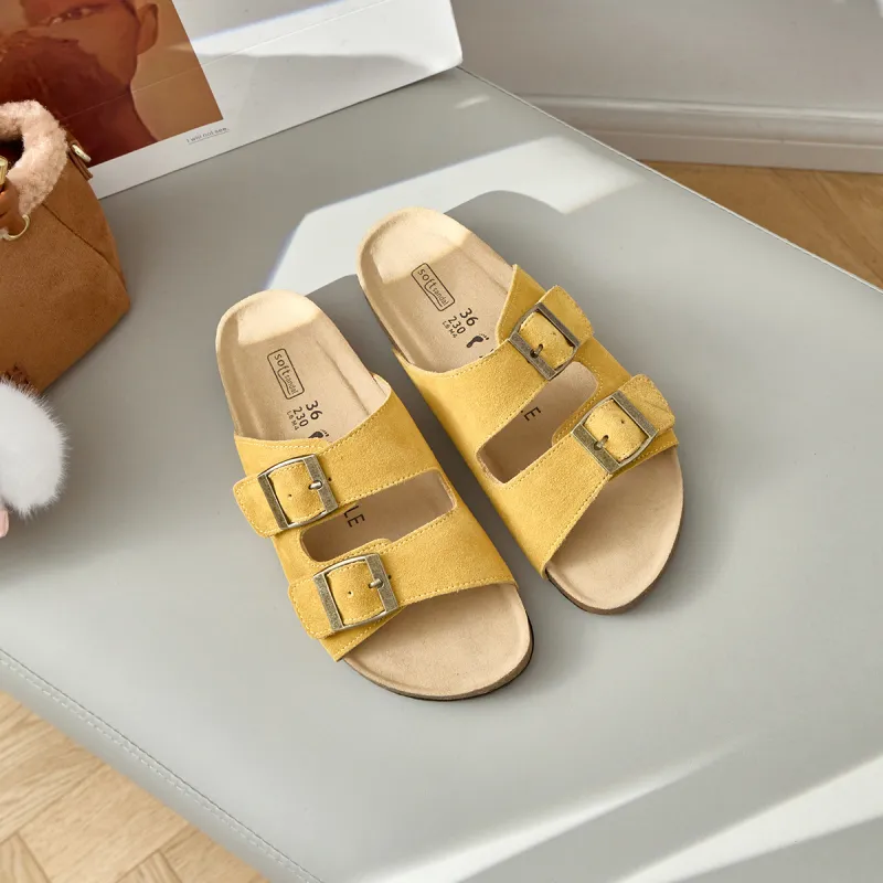 Lan Miao Slip Resistant Slide Slippers Women's Lemon-1