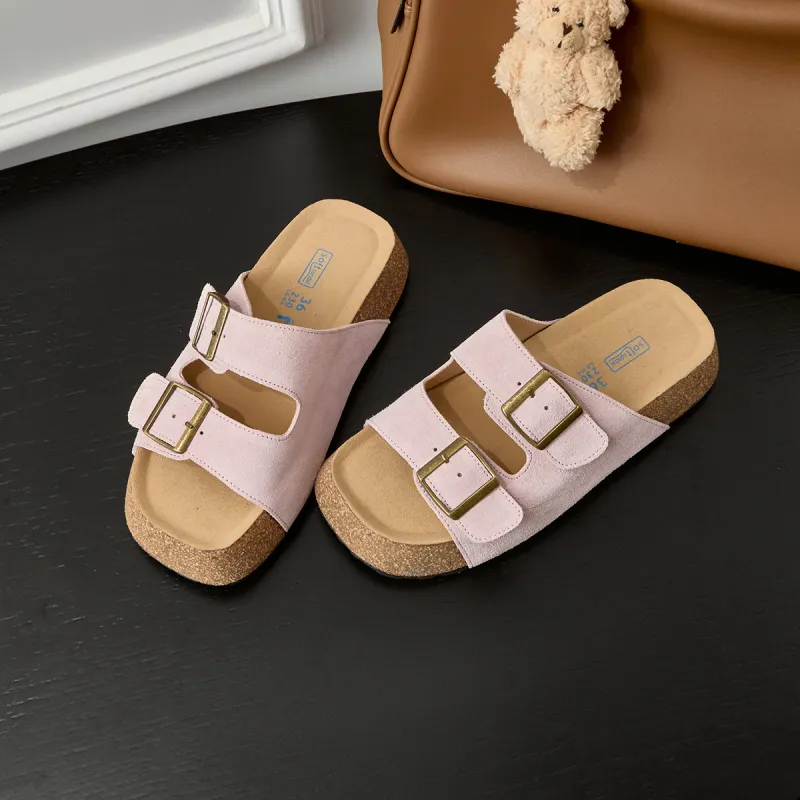 Lan Miao Slip Resistant Slide Slippers Women's Pink-2
