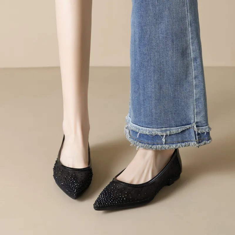 Lan Miao Casual Single Shoes 1CM Women's-4
