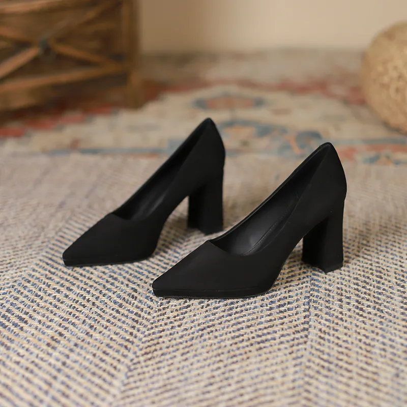 Lan Miao Chunky Heel High Heels Women's-13