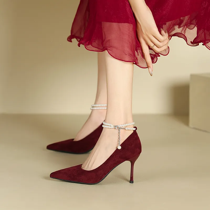 Lan Miao Slim Heel High Heels Women's-1