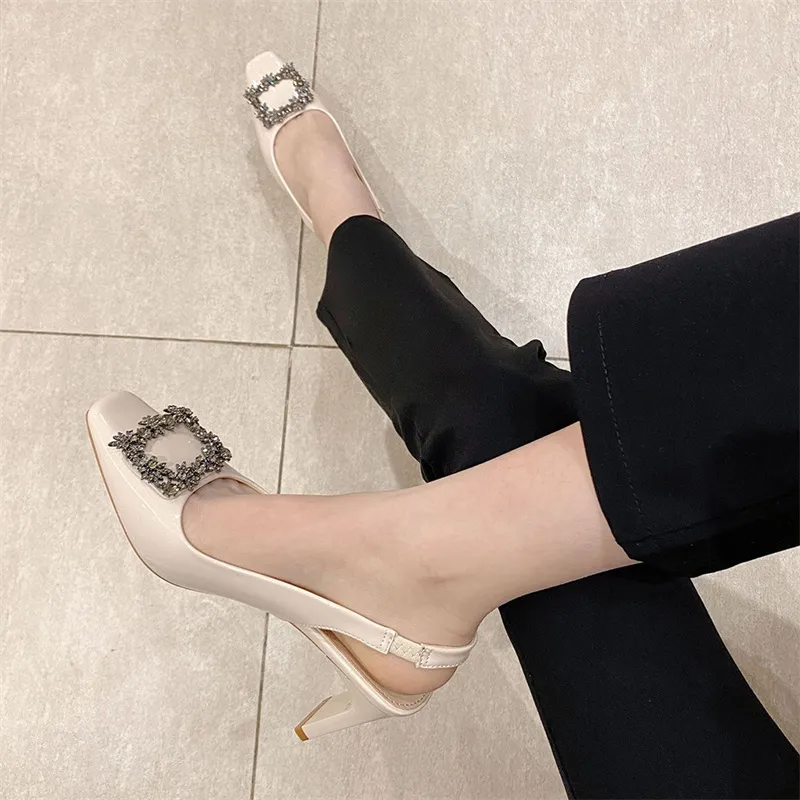 Lan Miao Chunky Heel High Heels Women's-15