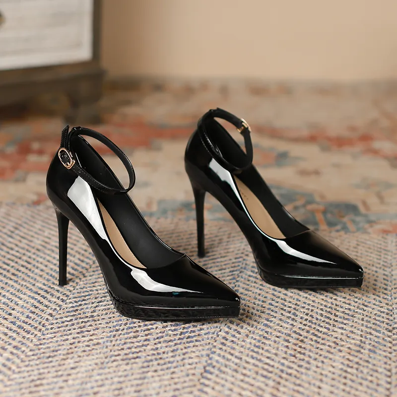 Lan Miao Slim Heel High Heels 10CM Women's-6