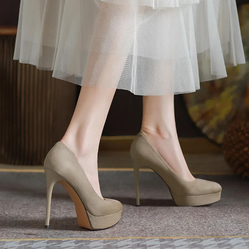 Lan Miao Slim Heel High Heels Women's-23