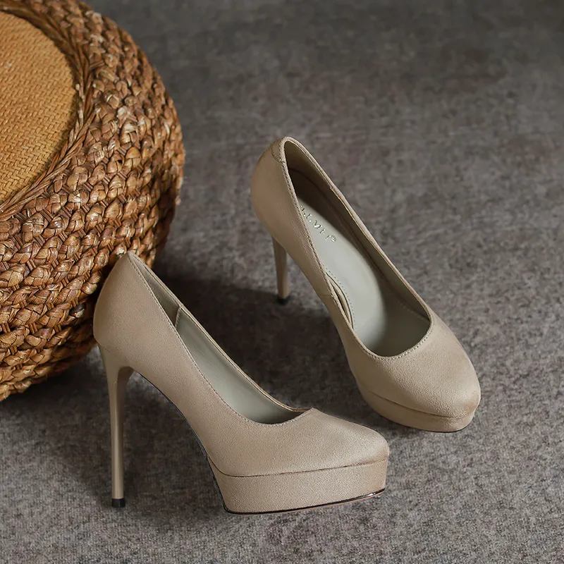 Lan Miao Slim Heel High Heels Women's-27