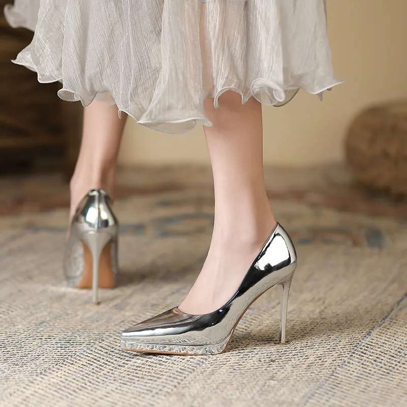 Lan Miao Slim Heel High Heels Women's-10
