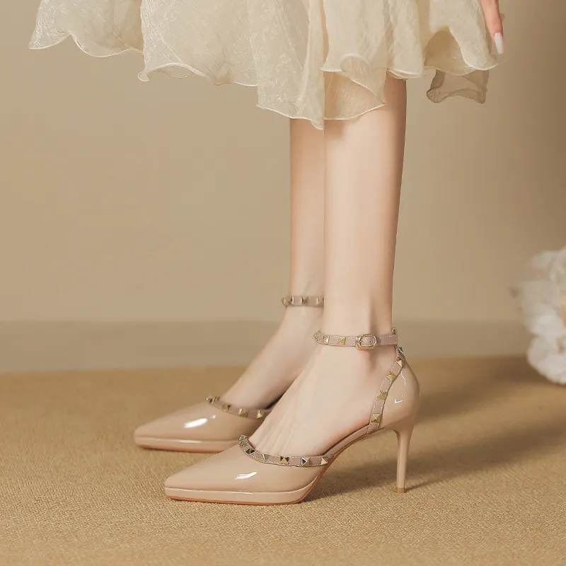 Lan Miao Slim Heel High Heels Women's-1