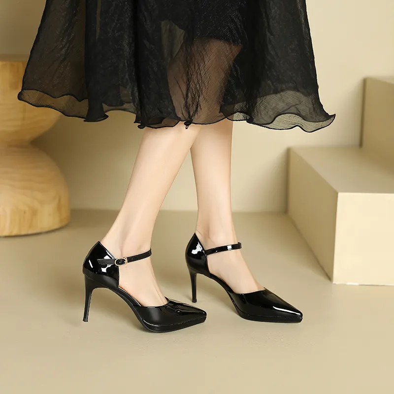 Lan Miao Slim Heel High Heels Women's-3