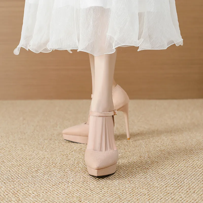 Lan Miao Slim Heel High Heels Women's-1