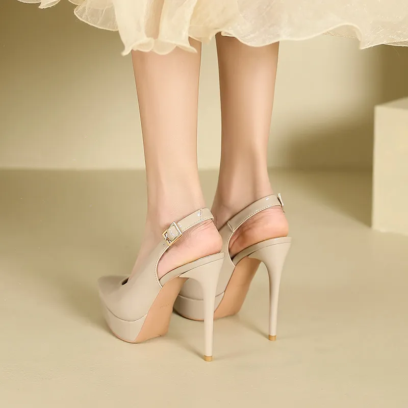 Lan Miao Slim Heel High Heels Women's-5