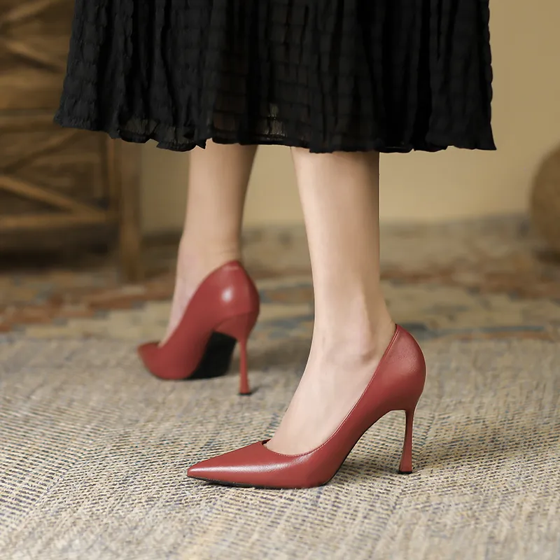 Lan Miao Slim Heel High Heels Women's-16