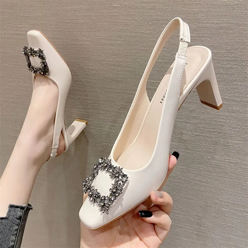 Lan Miao Chunky Heel High Heels Women's-16