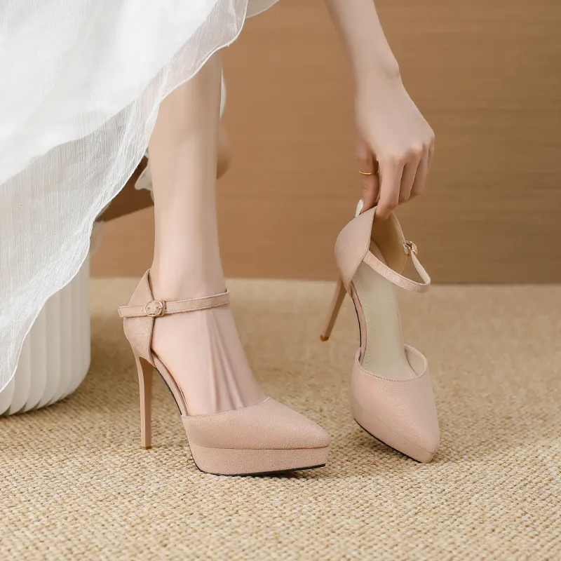 Lan Miao Slim Heel High Heels Women's-5