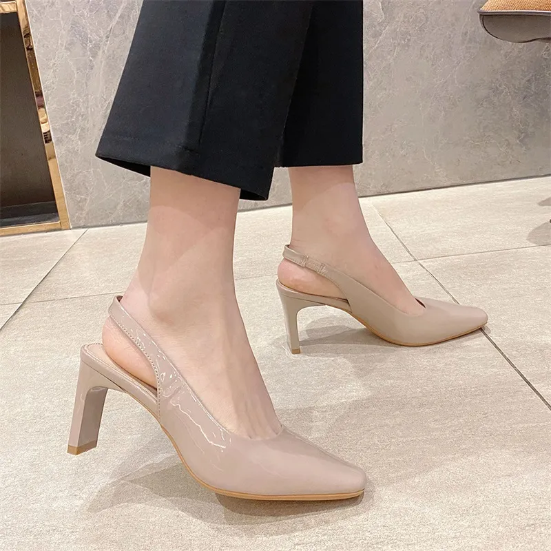 Lan Miao Chunky Heel High Heels Women's-7