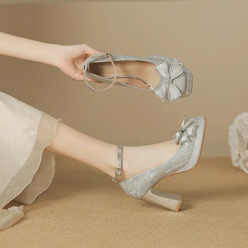 Lan Miao Chunky Heel High Heels Women's-10