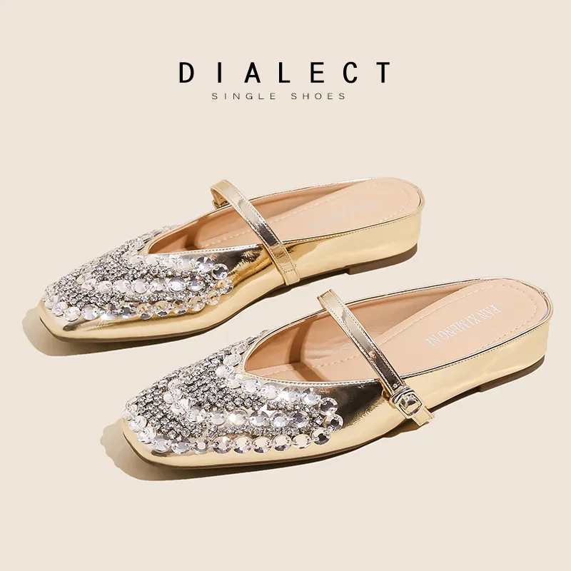 Lan Miao Abrasion Resistant Slip Resistant Closed Toe Slippers Women's-7