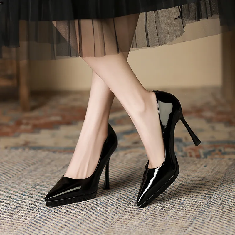 Lan Miao Slim Heel High Heels Women's-3