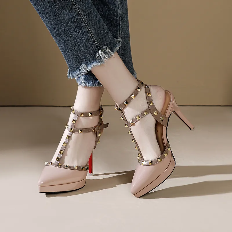 Lan Miao Slim Heel High Heels Women's-3