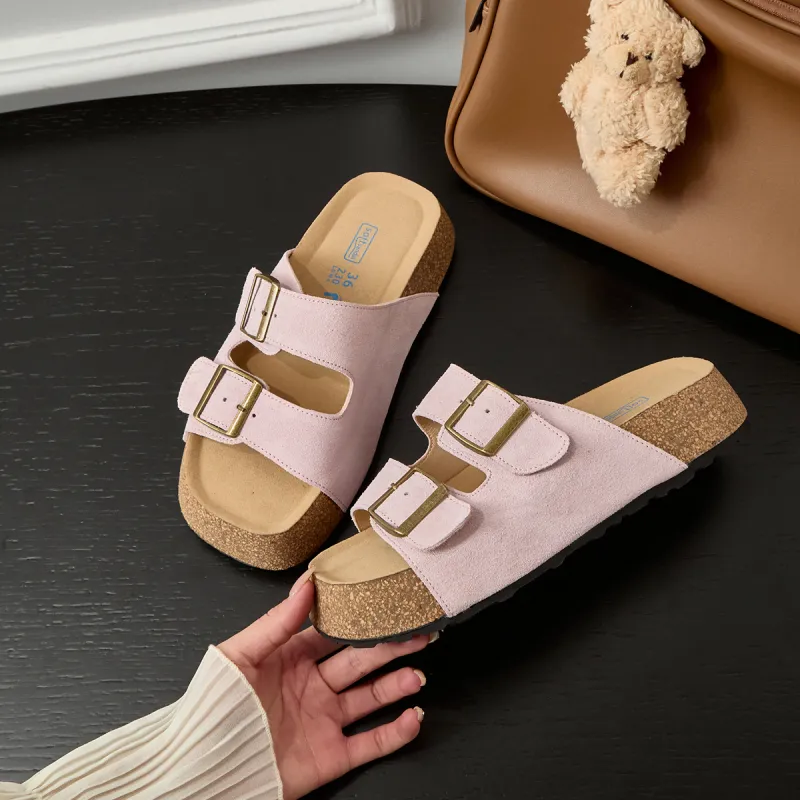 Lan Miao Slip Resistant Slide Slippers Women's Pink-1