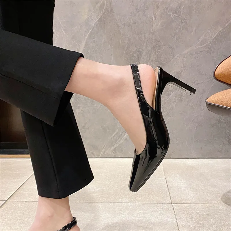 Lan Miao Chunky Heel High Heels Women's-3