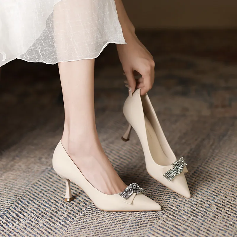 Lan Miao Slim Heel High Heels Women's-12