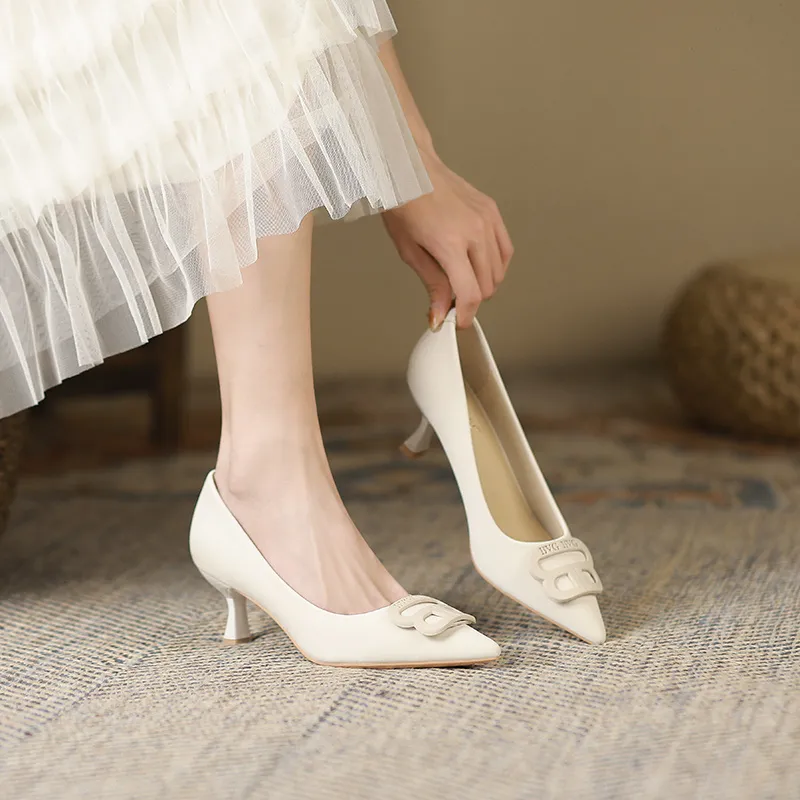 Lan Miao Slim Heel High Heels Women's-3