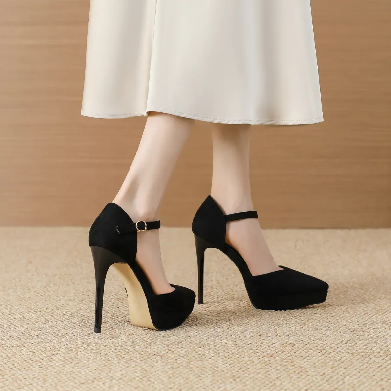 Lan Miao Slim Heel High Heels Women's-11