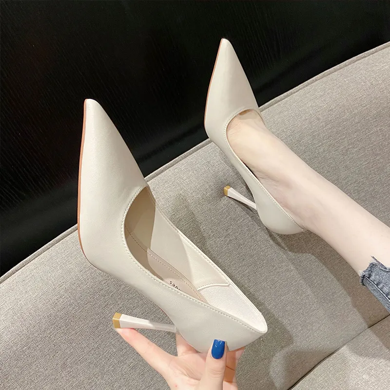 Lan Miao Slim Heel High Heels Women's-23
