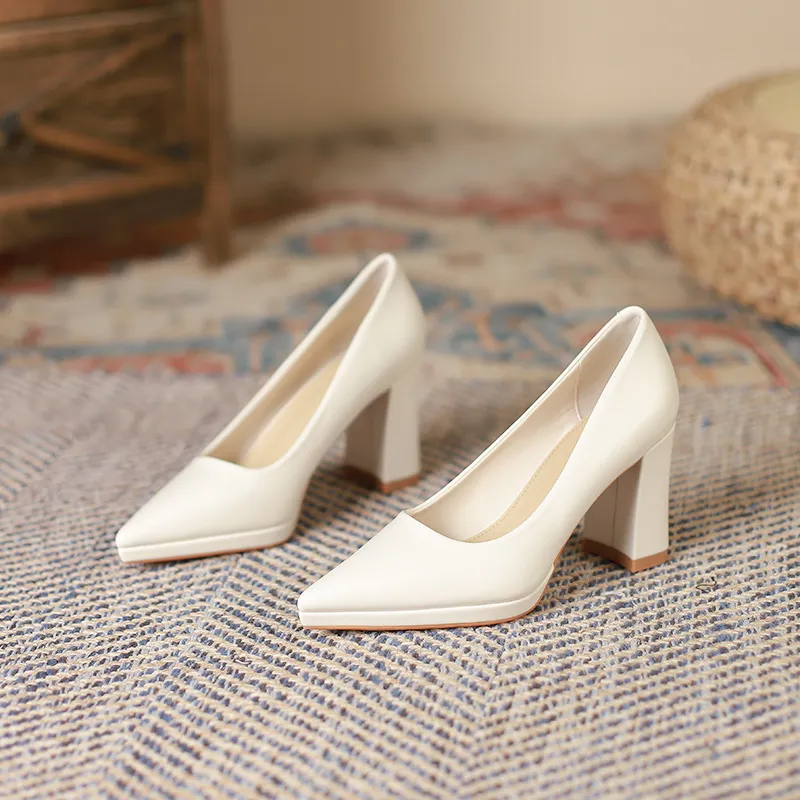 Lan Miao Chunky Heel High Heels Women's-6