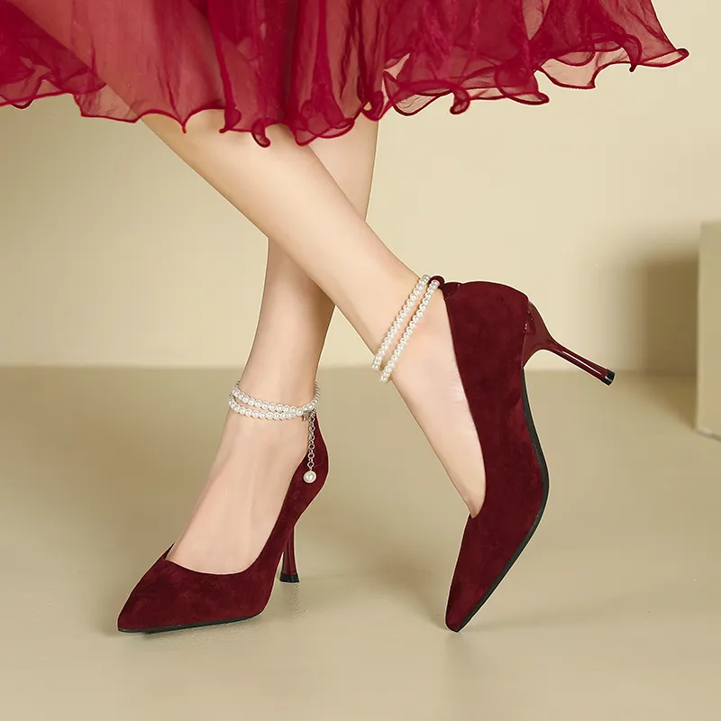 Lan Miao Slim Heel High Heels Women's-3