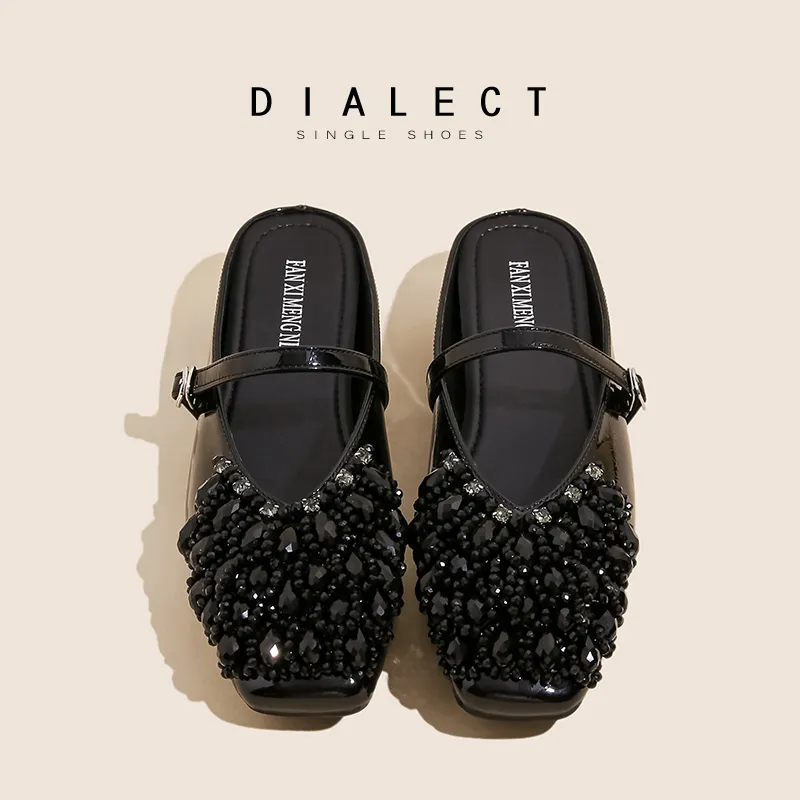 Lan Miao Abrasion Resistant Slip Resistant Closed Toe Slippers Women's-11