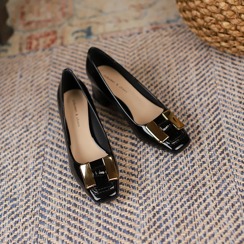 Lan Miao Chunky Heel High Heels Women's-19