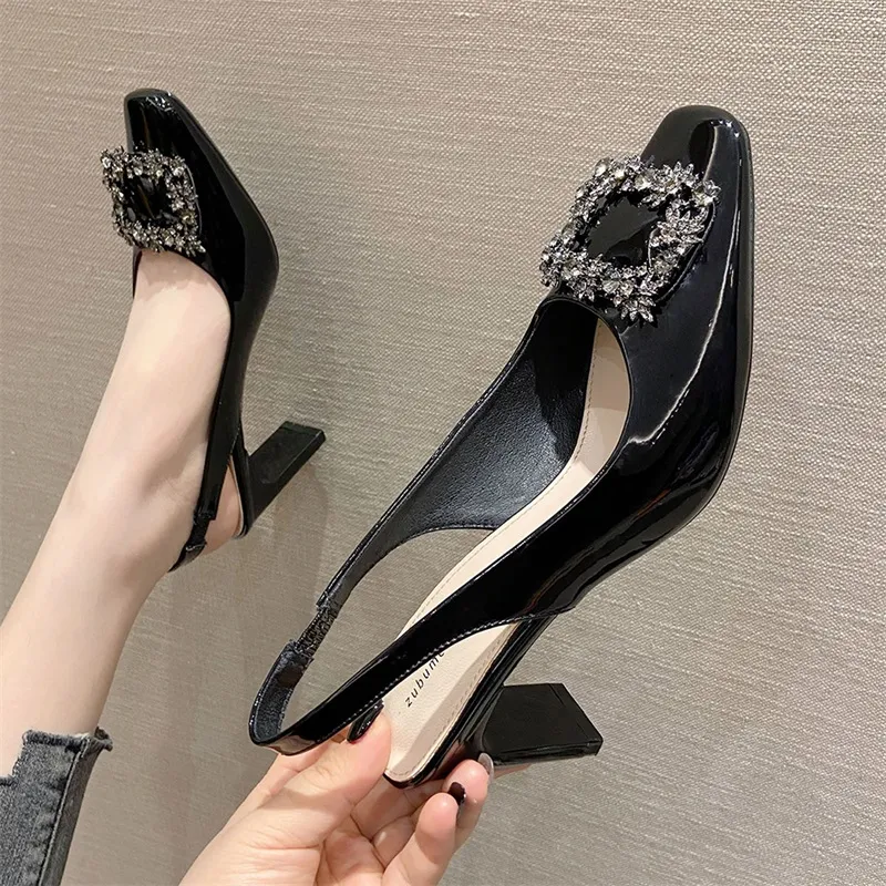 Lan Miao Chunky Heel High Heels Women's-4