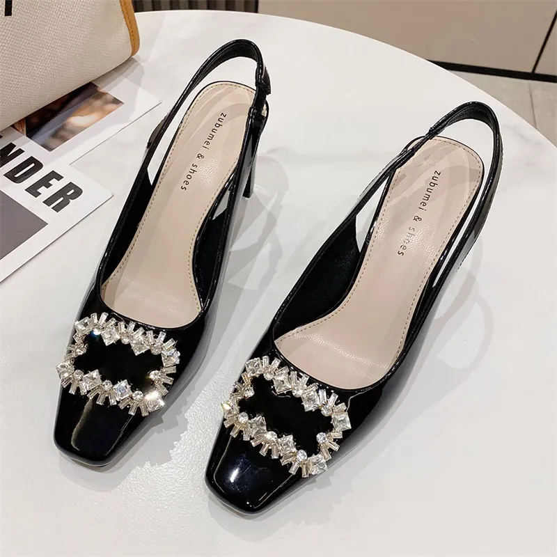 Lan Miao Chunky Heel High Heels Women's-17