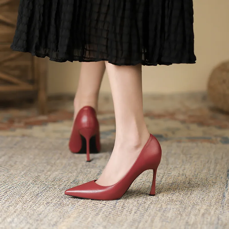 Lan Miao Slim Heel High Heels Women's-15