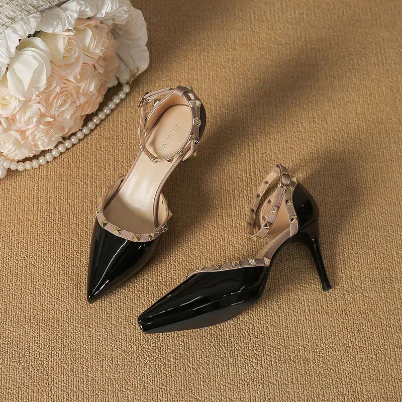 Lan Miao Slim Heel High Heels Women's-13