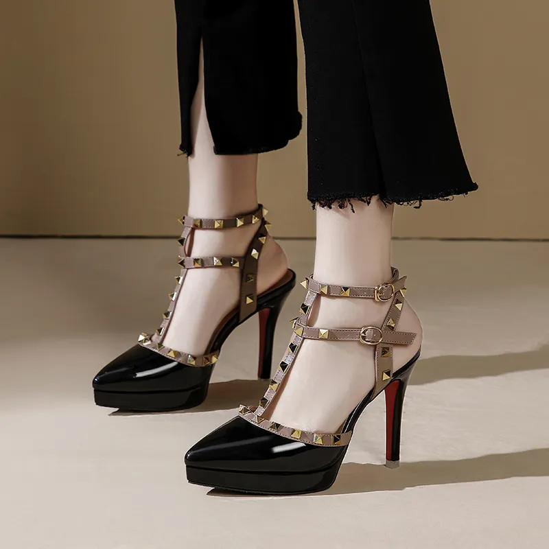 Lan Miao Slim Heel High Heels Women's-9