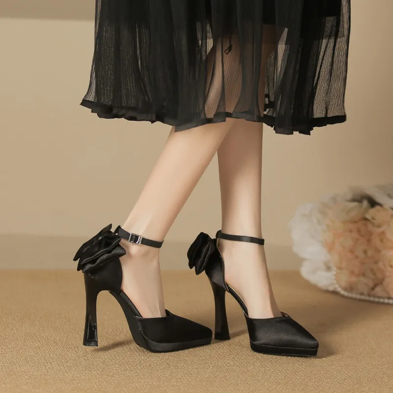 Lan Miao Slim Heel High Heels 10CM Women's-4